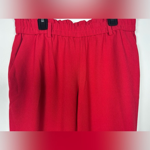 LOFT Red Paperbag Waist Pants NWT Size Small - Picture 6 of 14